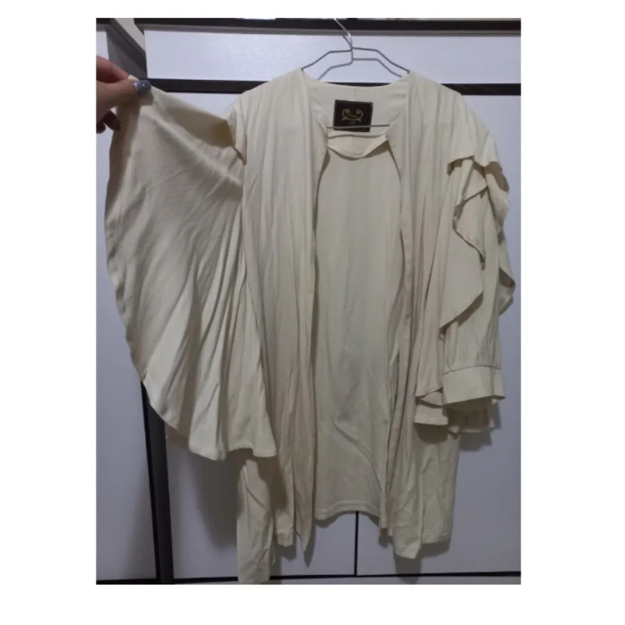 مانتو کرم تابستونی پروانه