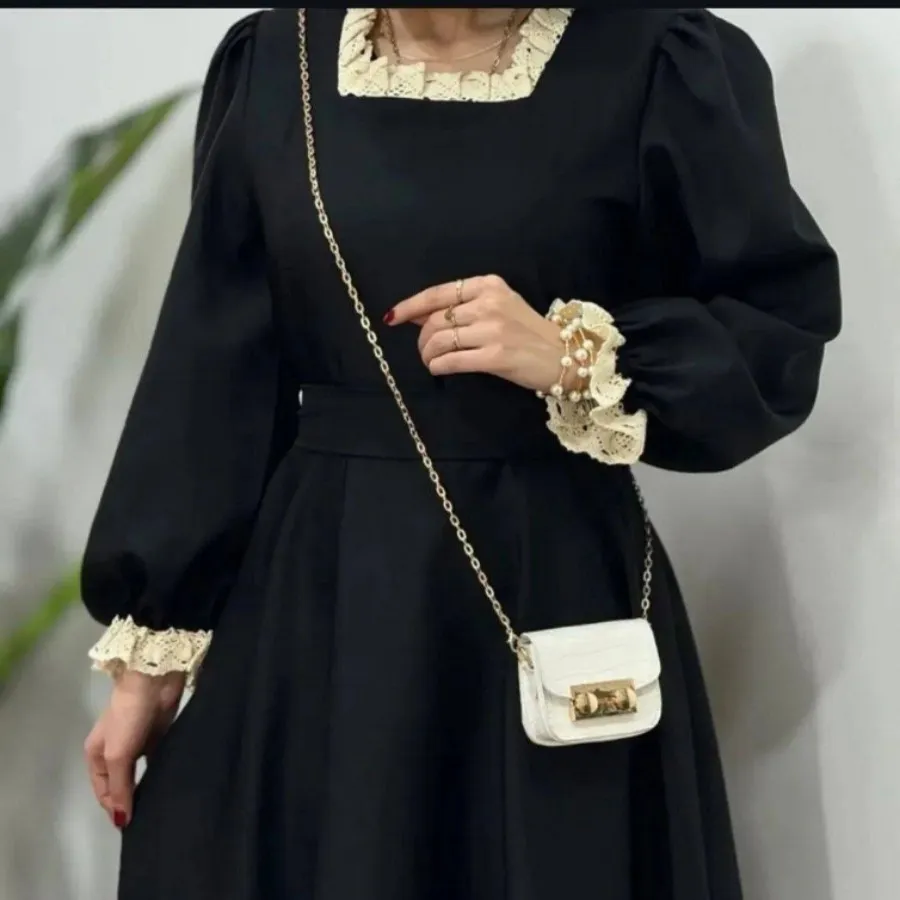 پیراهن مشکی مانتو زنانه
