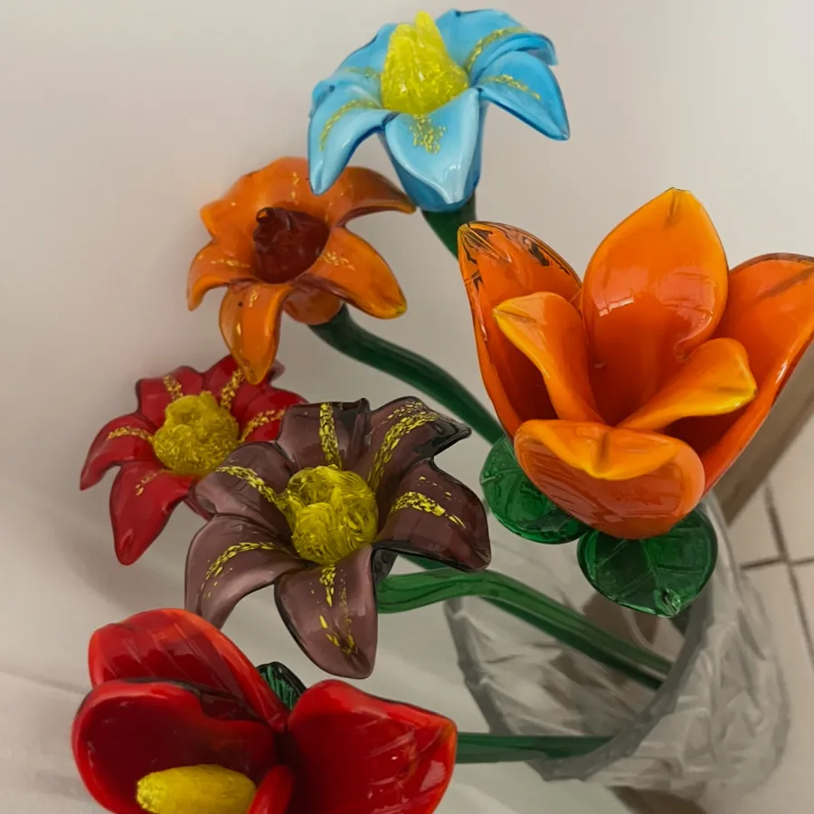گل های شیشه ای