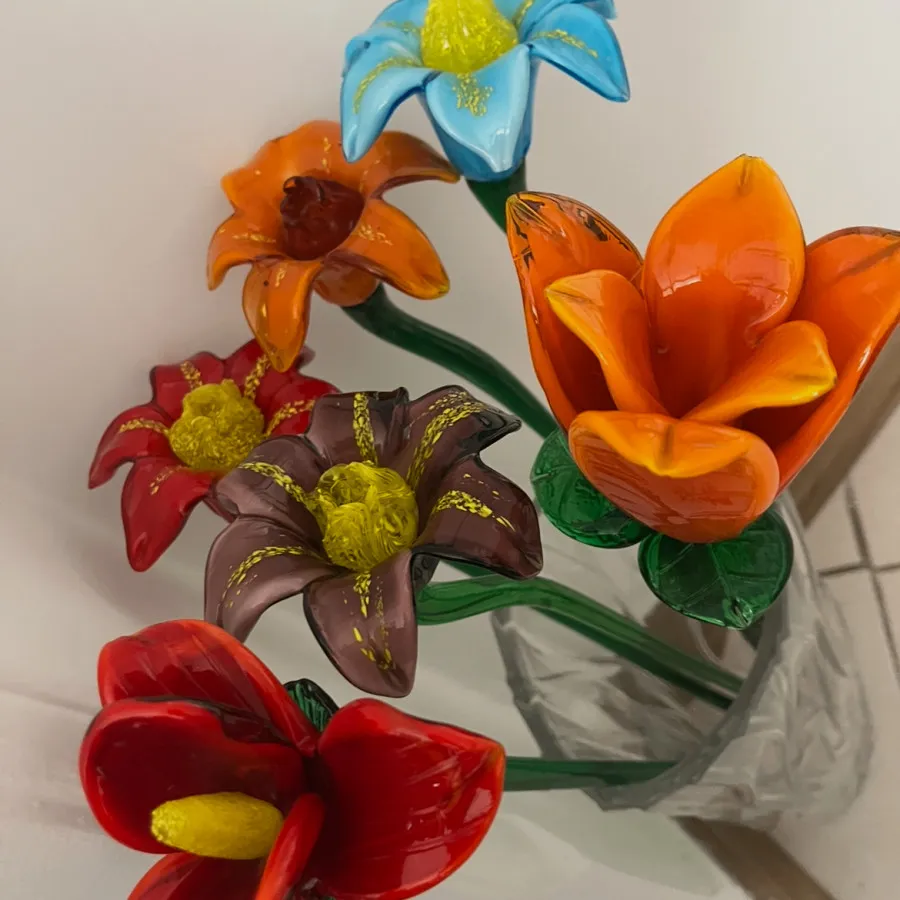 گل مصنوعی شیشه ای