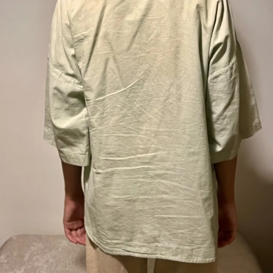 شومیز سبز پاستلی