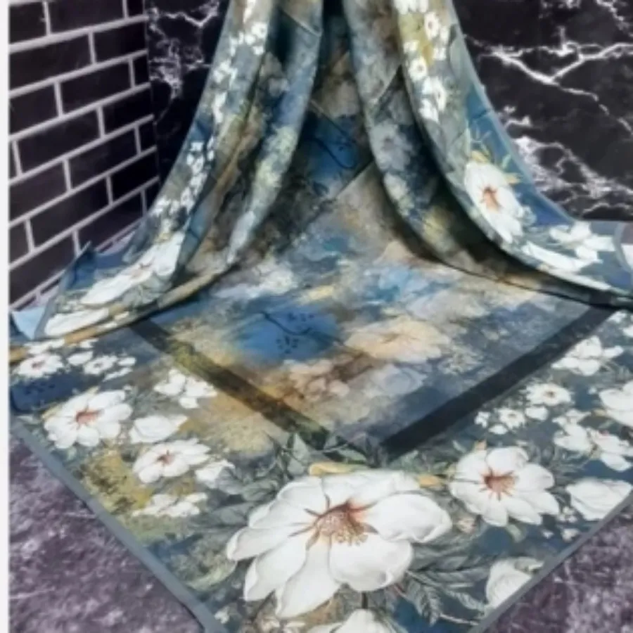 روسری پتینه گلدار
