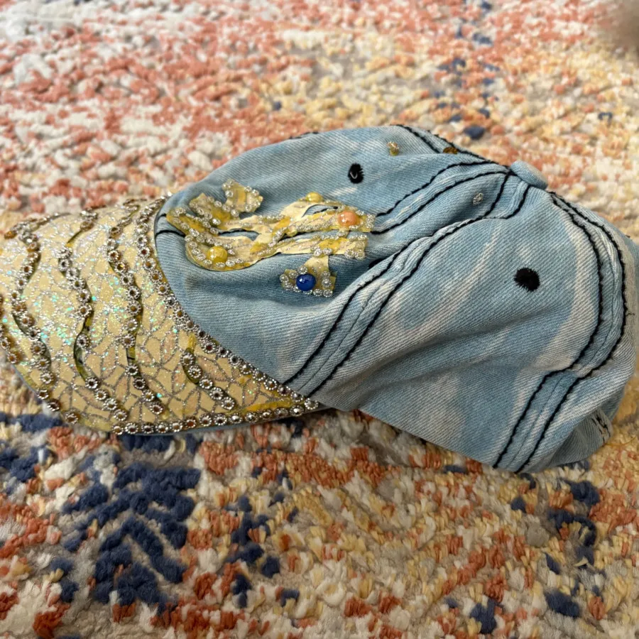 کلاه کپ جین آبی
