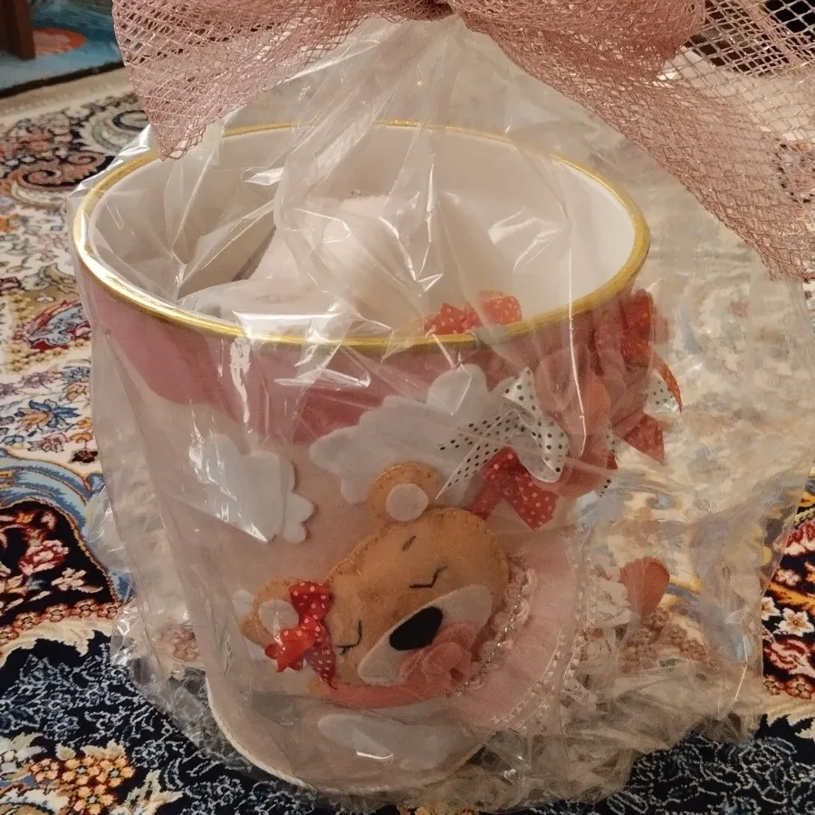 جای دستمال کاغذی و سطل