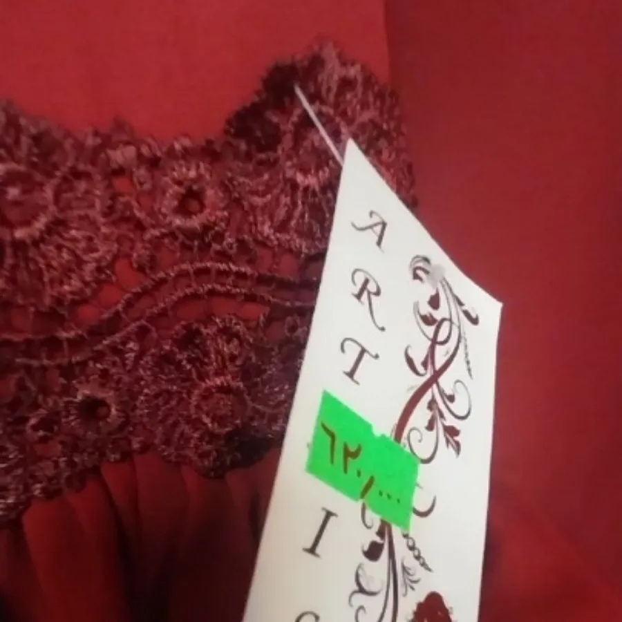 شومیز کرپ زرشکی تیره