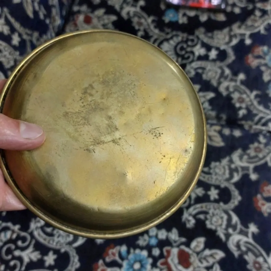 ظرف برنجی قدیمی