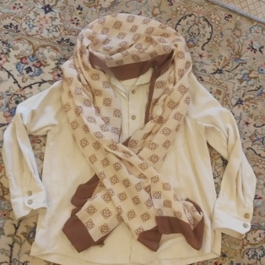 شال پلیسه طرحدار