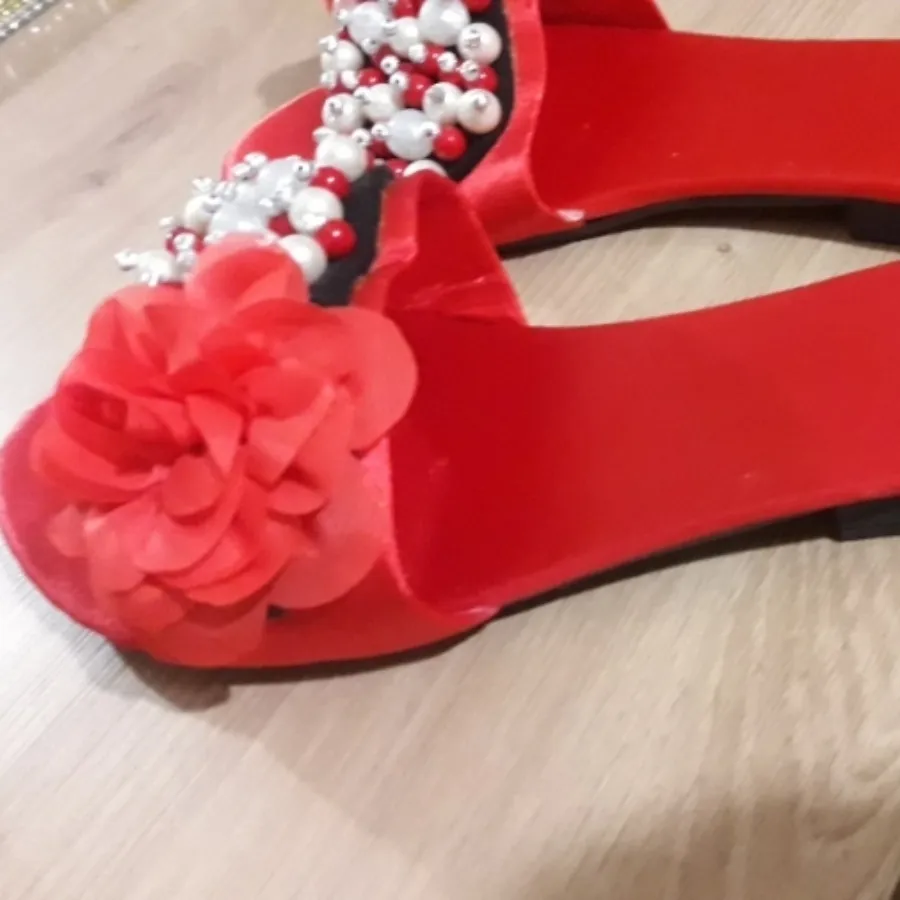 صندل روفرشی پارچه ای
