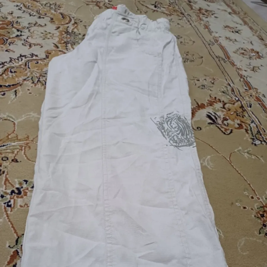 شلوارک کتان سفید