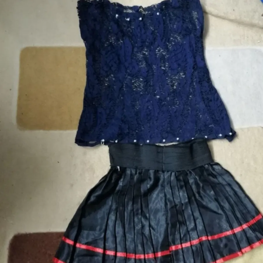 تاپ بچگانه گیپور سورمه ای