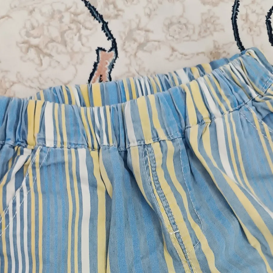شلوارک جین کاغذی نخی طور