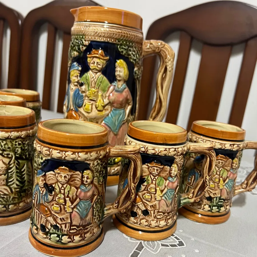 پارچ و لیوان آنتیک خارجی