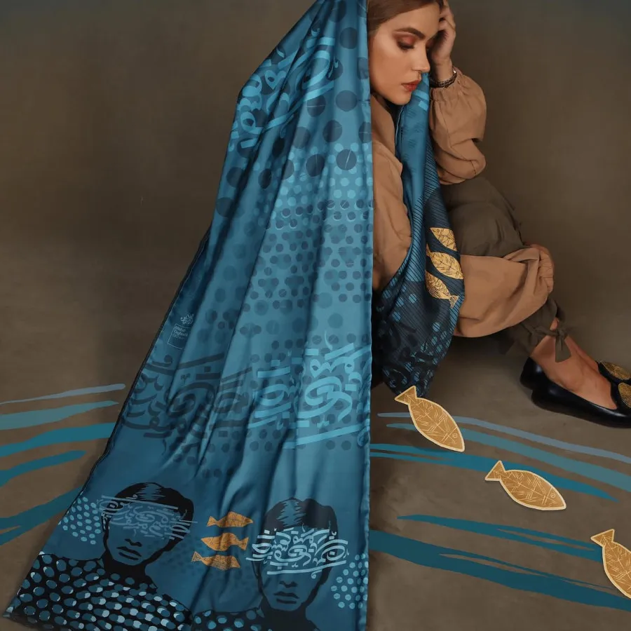 شال هنری برند طاقه چیان