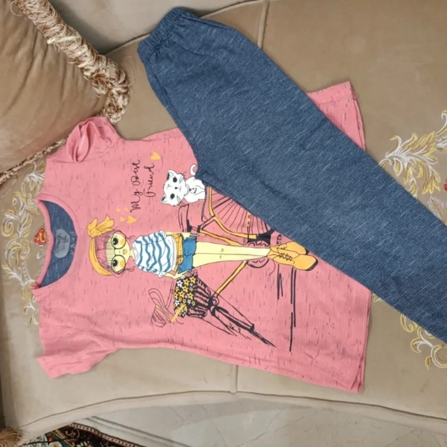 تیشرت شلوار دخترانه
