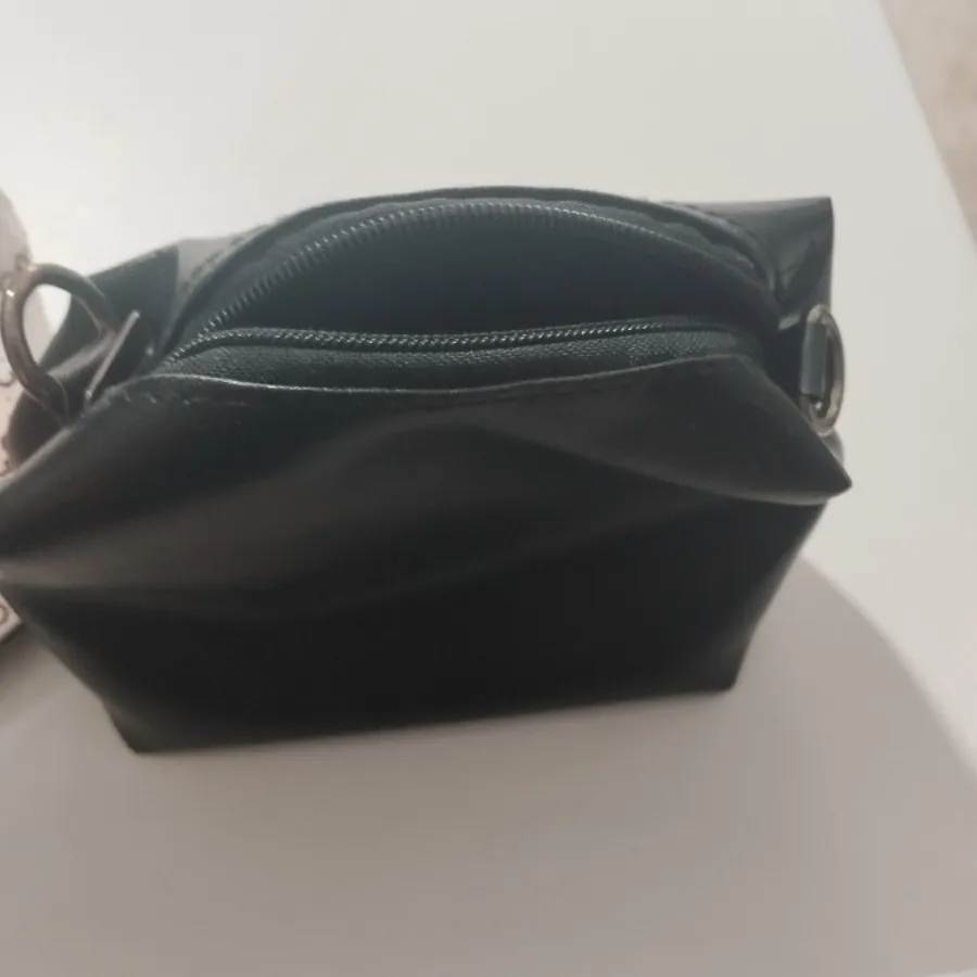 کیف دوتیکه مشکی و طوسی