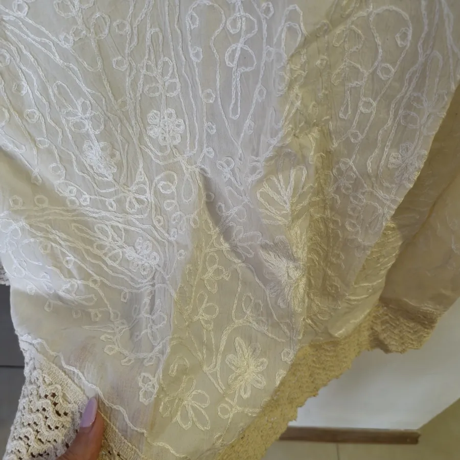 بلوز لینن هندی کار دست