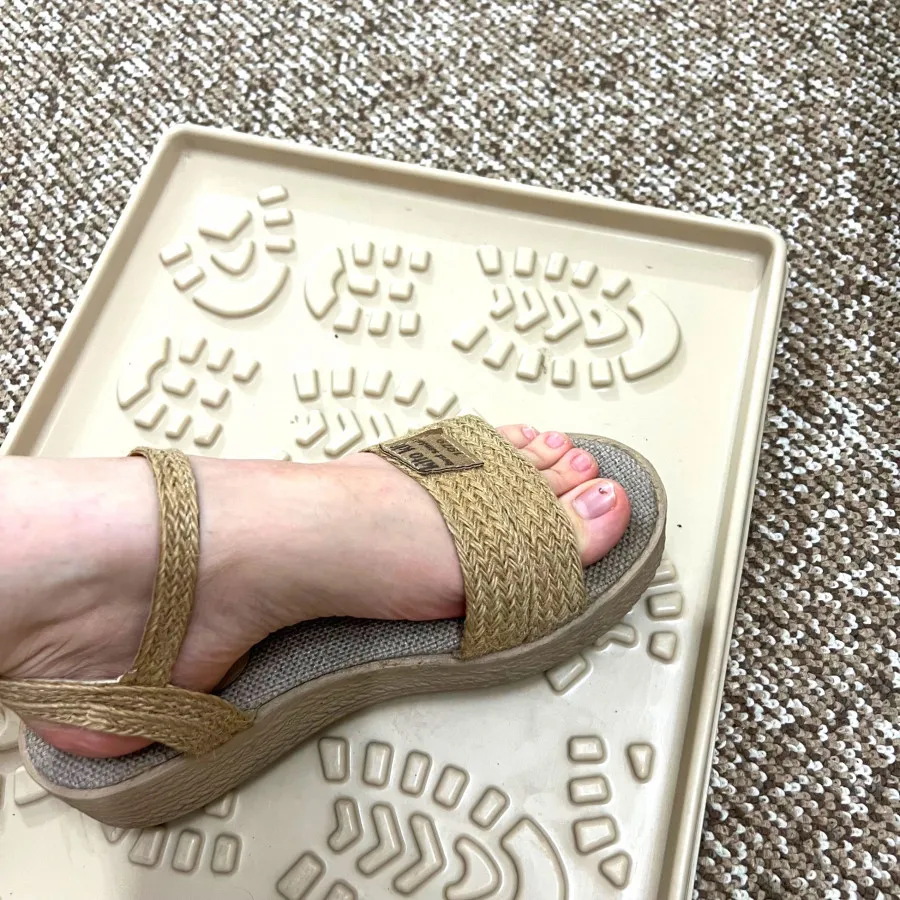 صندل حصیری پاشنه دار ناز