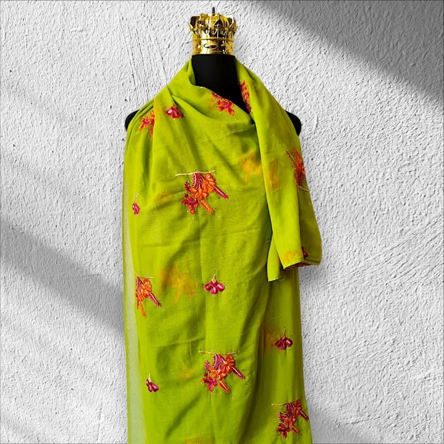 شال وارداتی گلدوزی شده