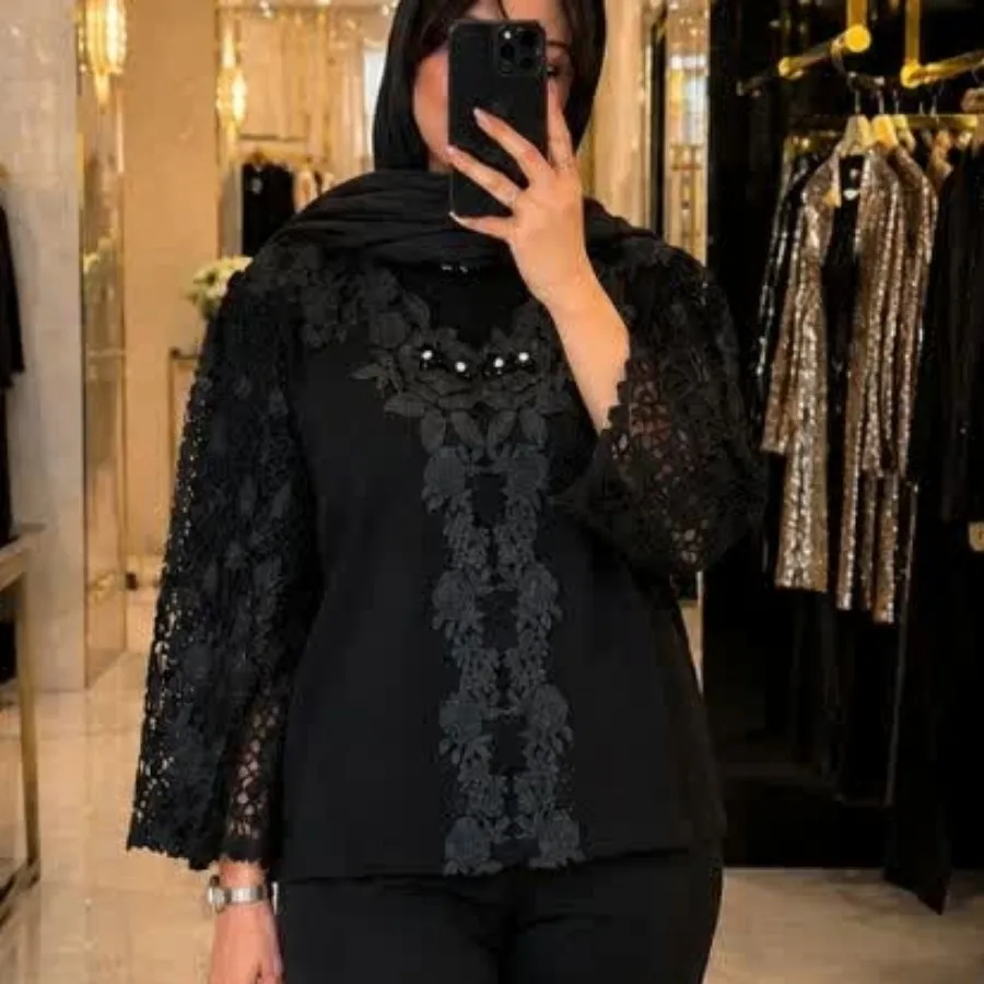 بلوز رز مشکی