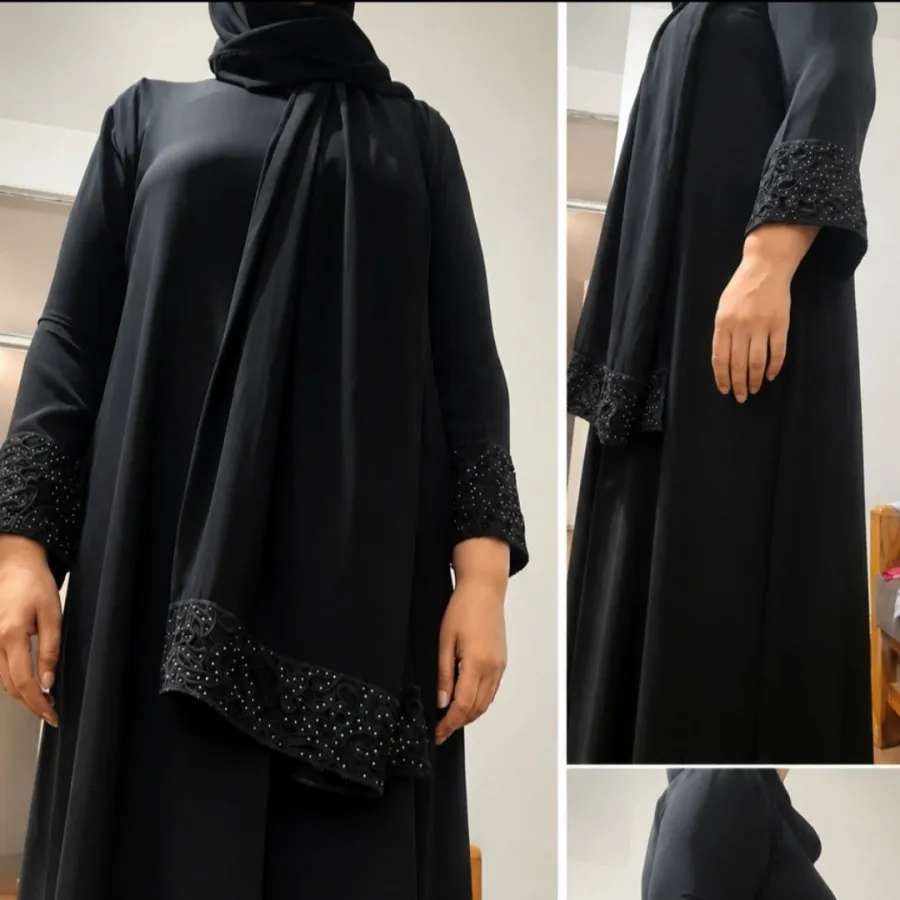 عبای اماراتی با شال ست