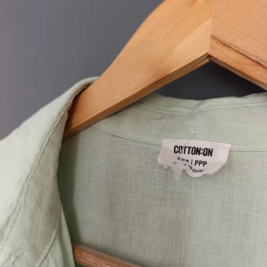 شومیز لینن سبز Cotton On