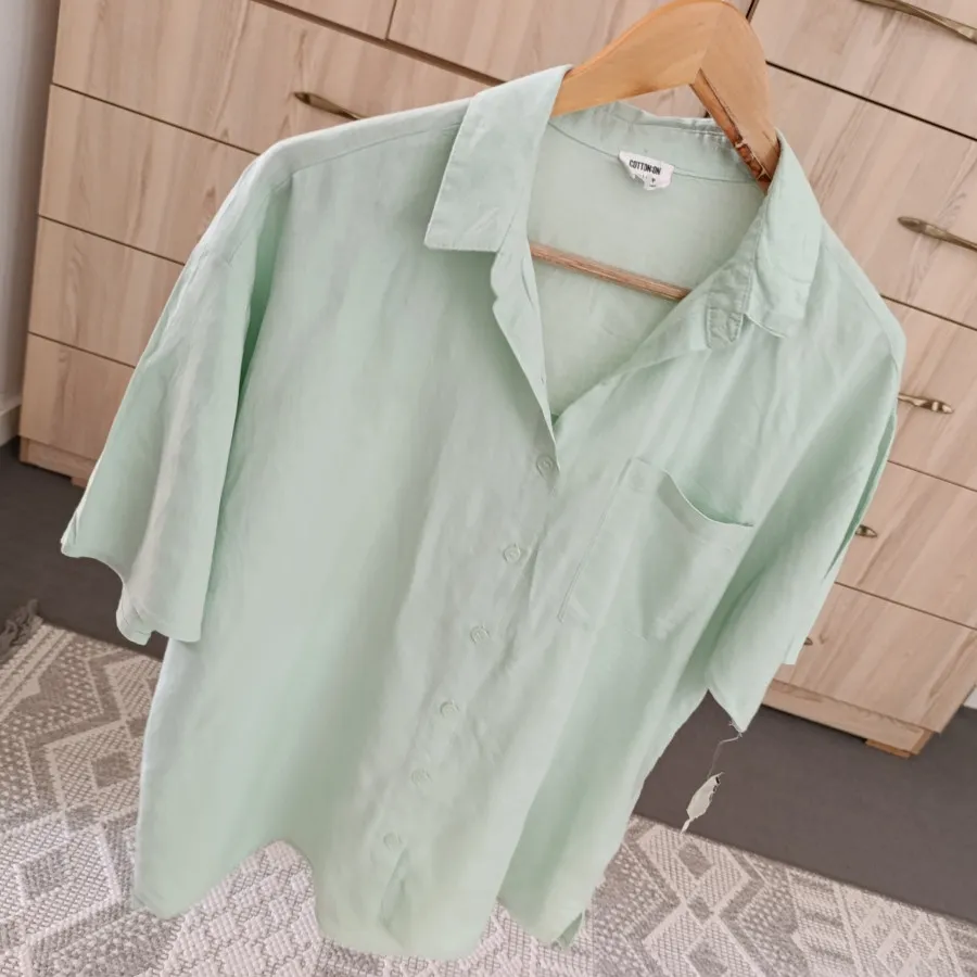 شومیز لینن سبز Cotton On