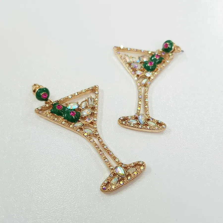 گوشواره طلایی طرح جام
