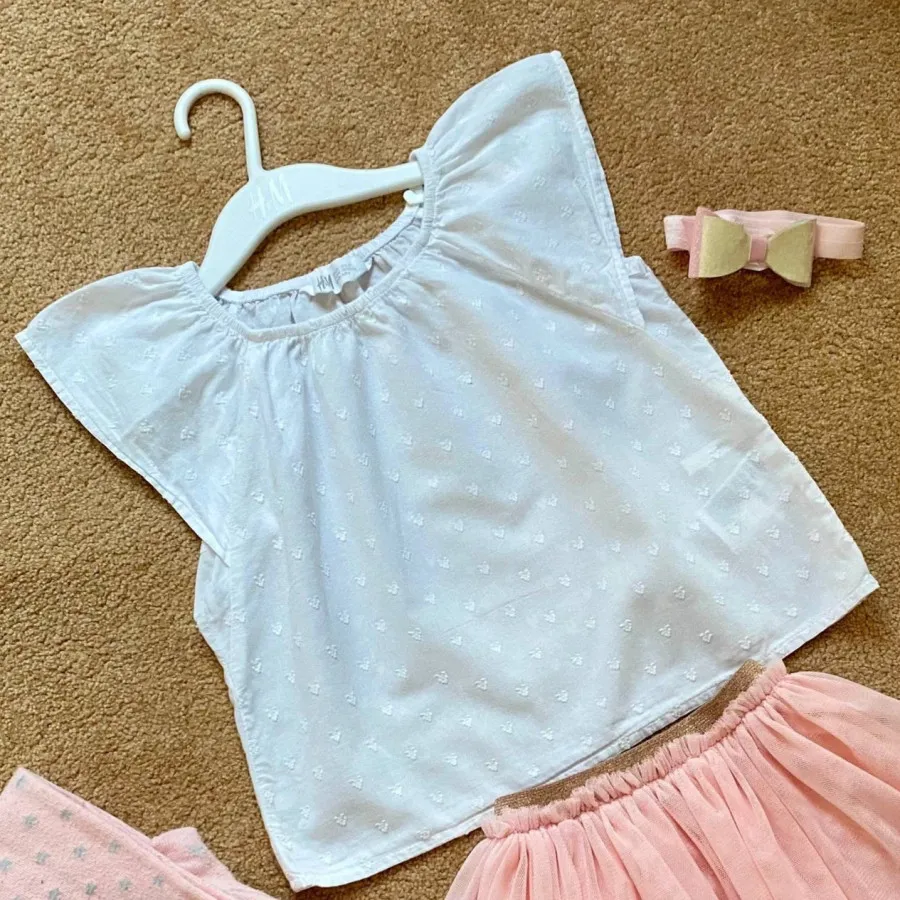بلوز h&m و شلوارک نخی