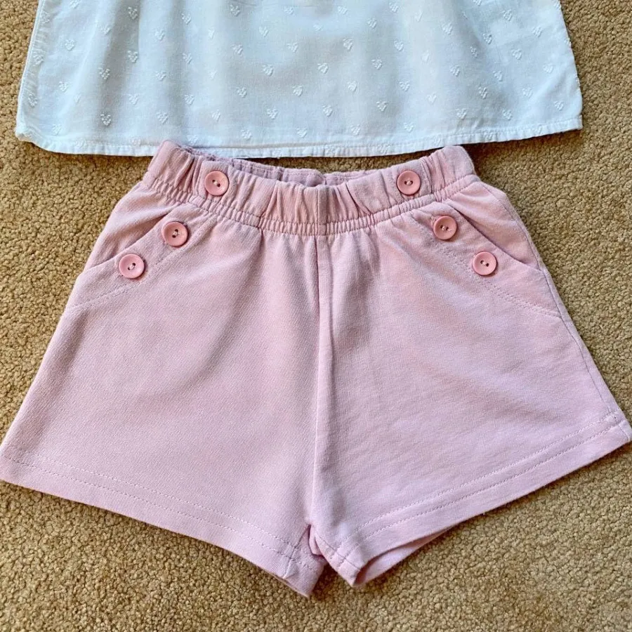 بلوز h&m و شلوارک نخی