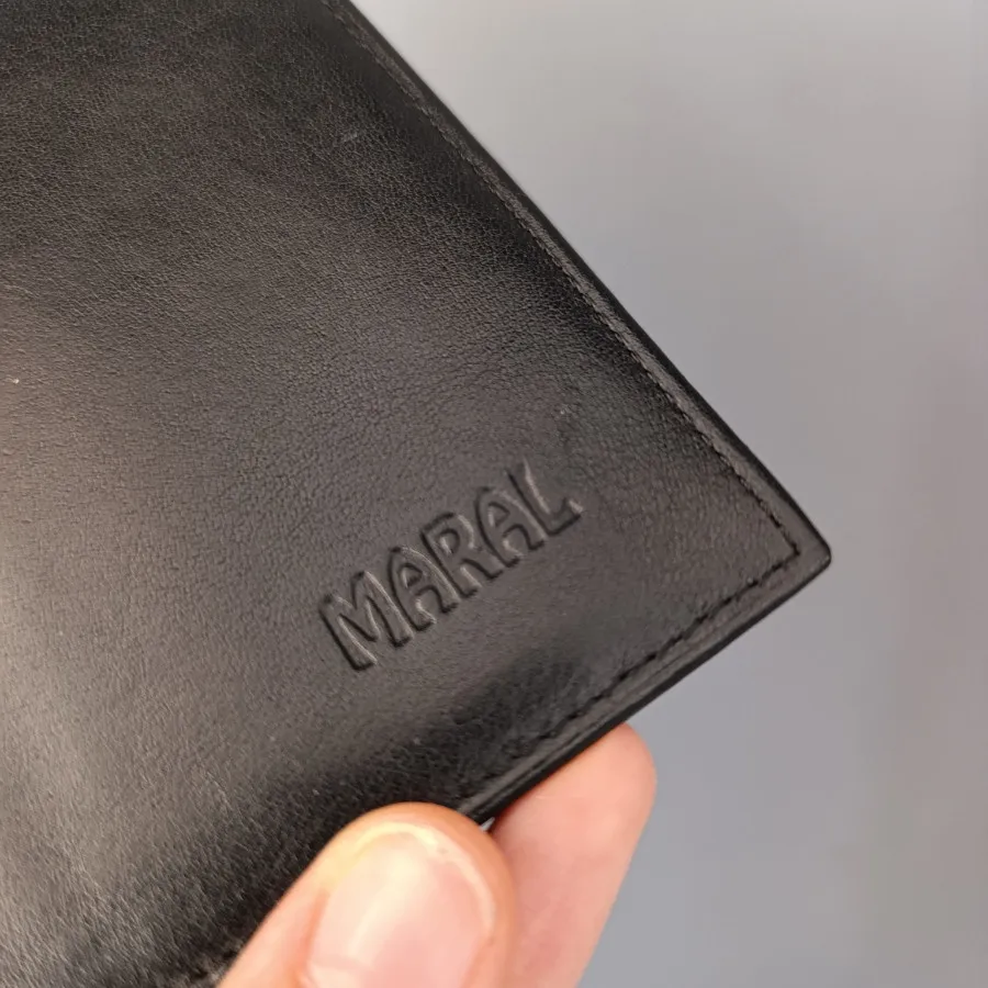 کیف پول مشکی مارال چرم