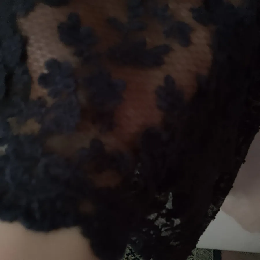 پیراهن گیپور مشکی زنانه
