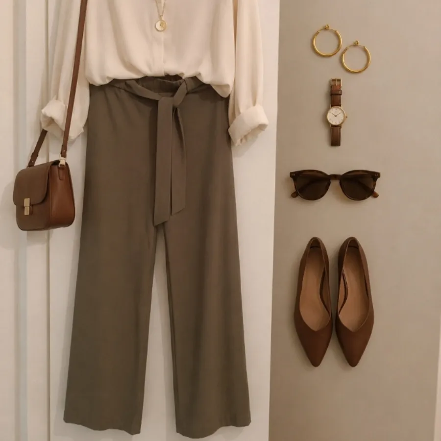 شلوار پارچه ای راسته