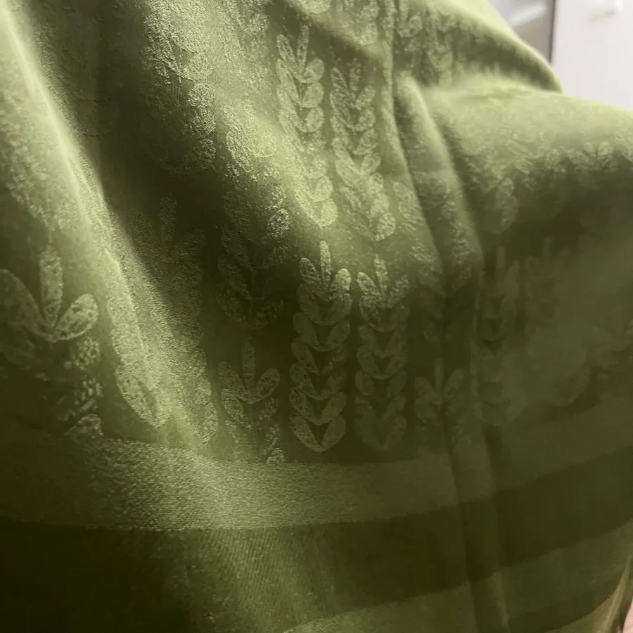 روسری مجلسی ابریشمی سبز