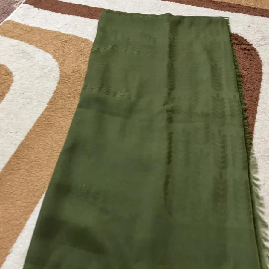 روسری مجلسی ابریشمی سبز