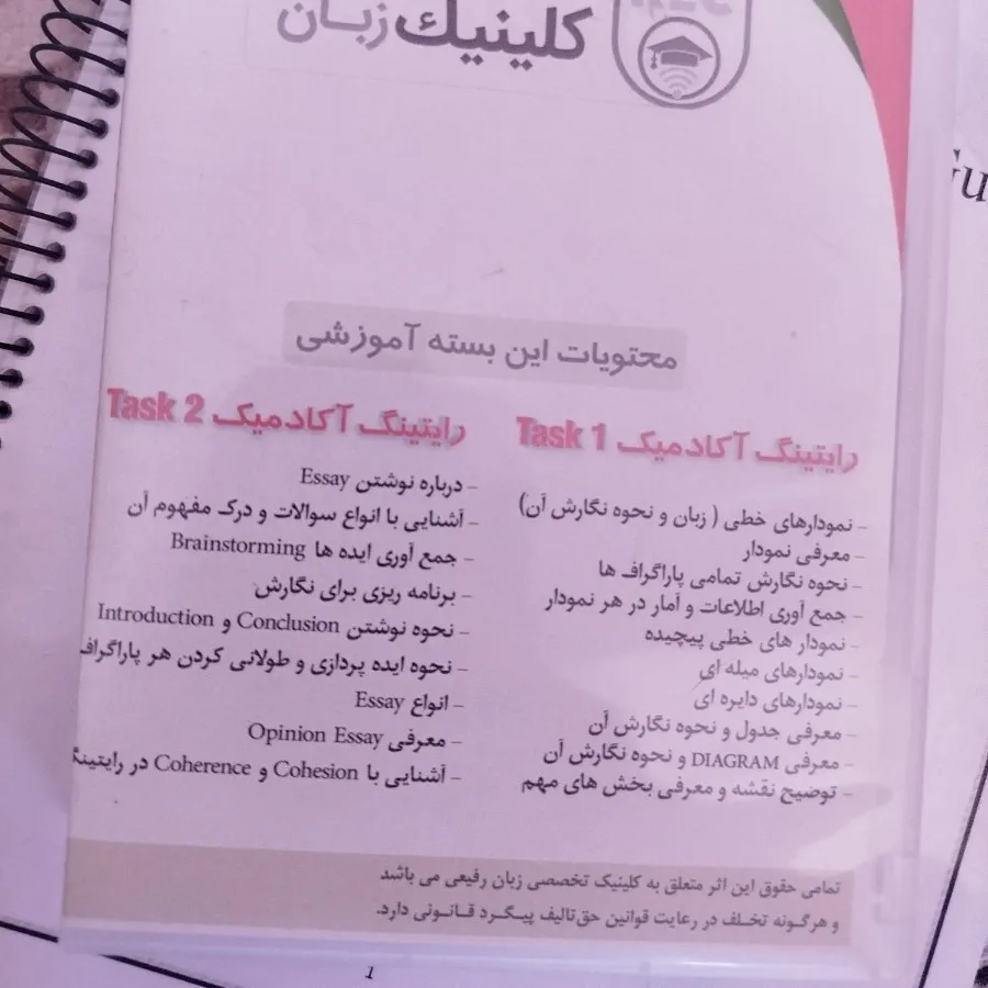 بسته آموزشی رایتینگ آیلتس