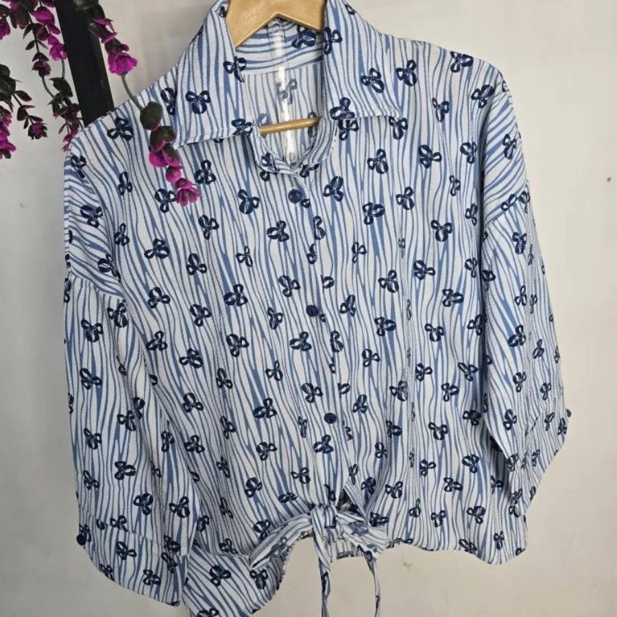 شومیز گره ای ینزی پفکی