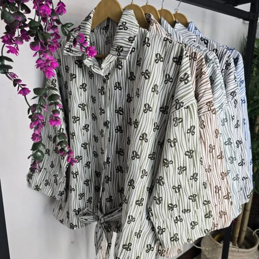 شومیز گره ای ینزی پفکی