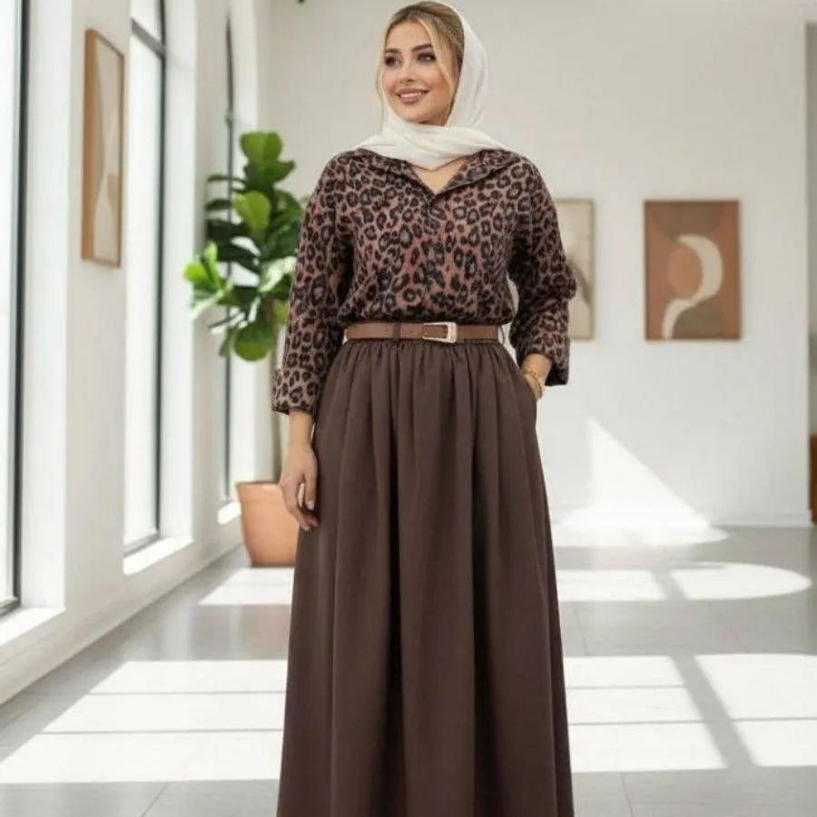 شومیز دامن پلنگی