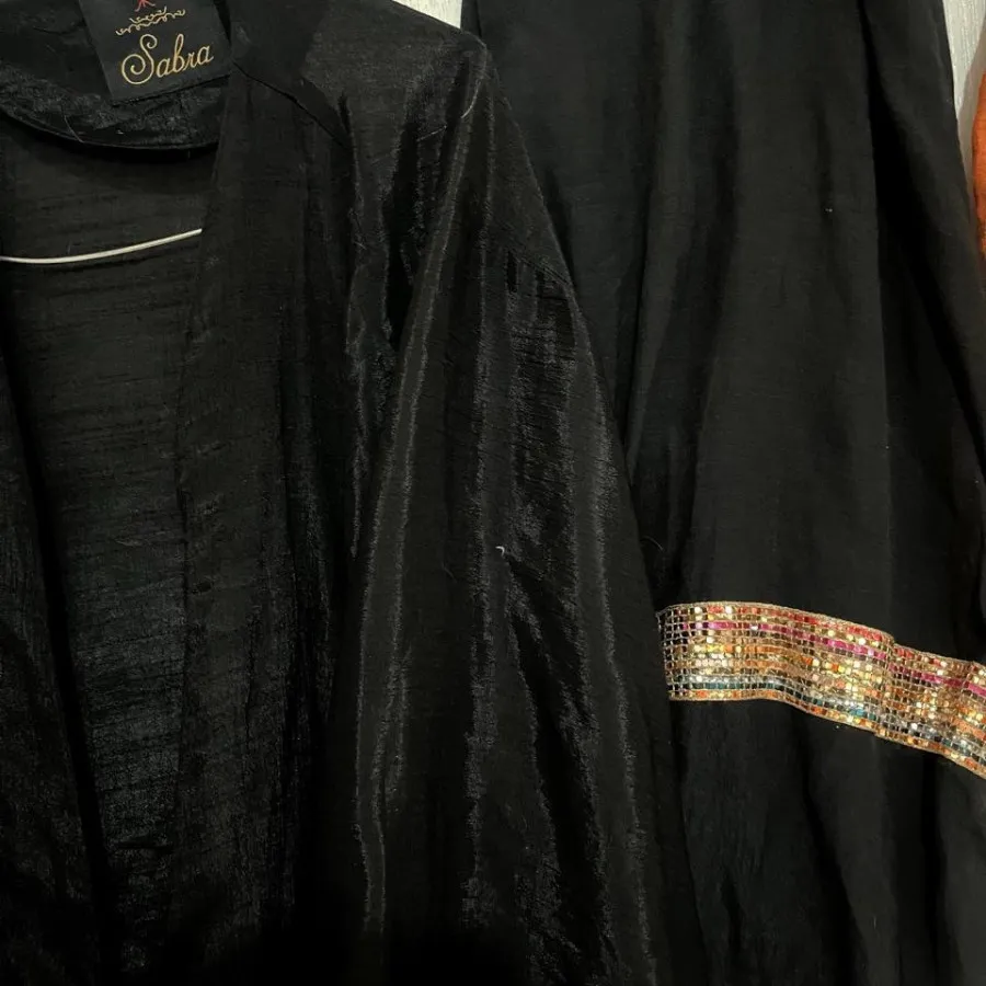 ست مانتو عبایی و شال