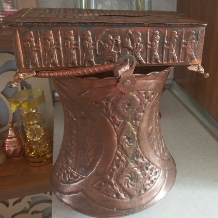 جا دستمال کاغذی و سطل