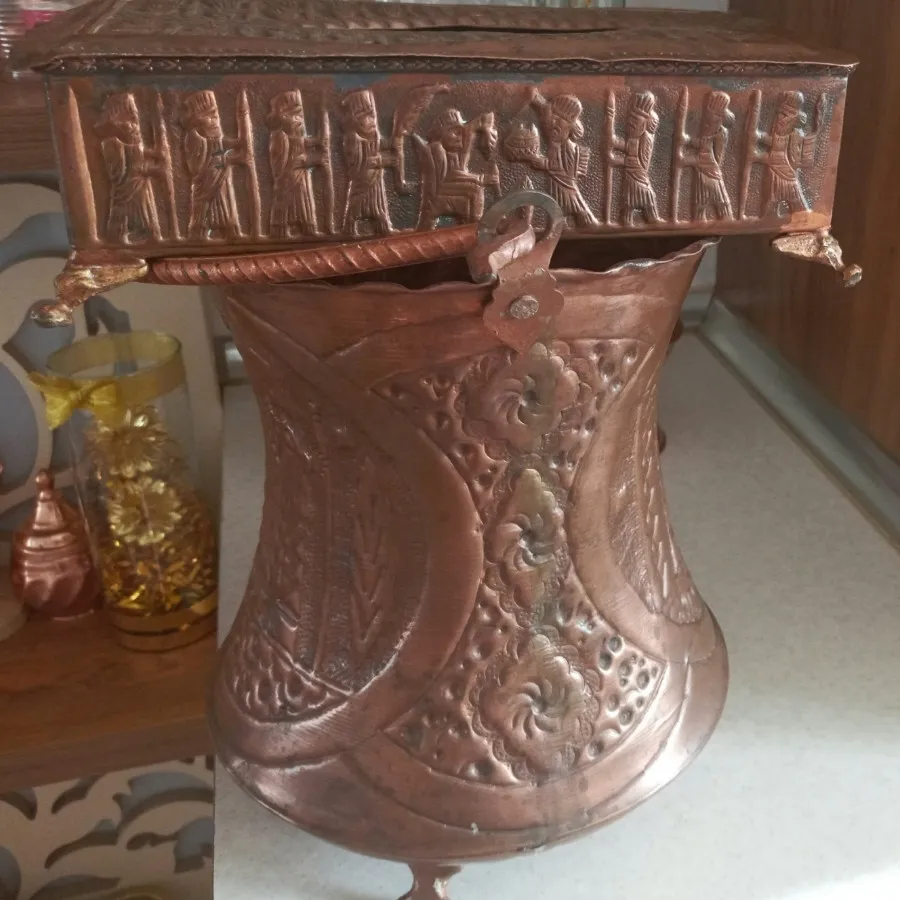 جا دستمال کاغذی و سطل