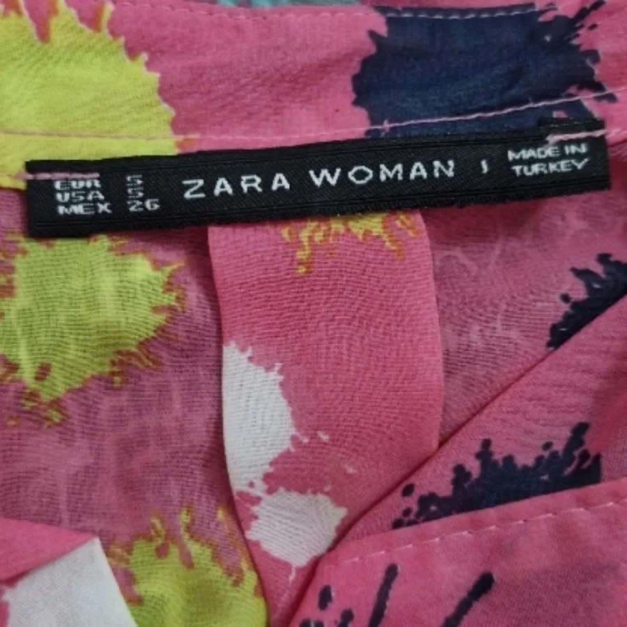 شومیز حریر گره  ترک zara,