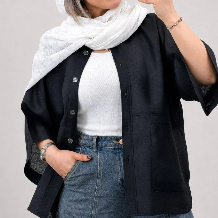 مانتو آستین حلزونی سایه