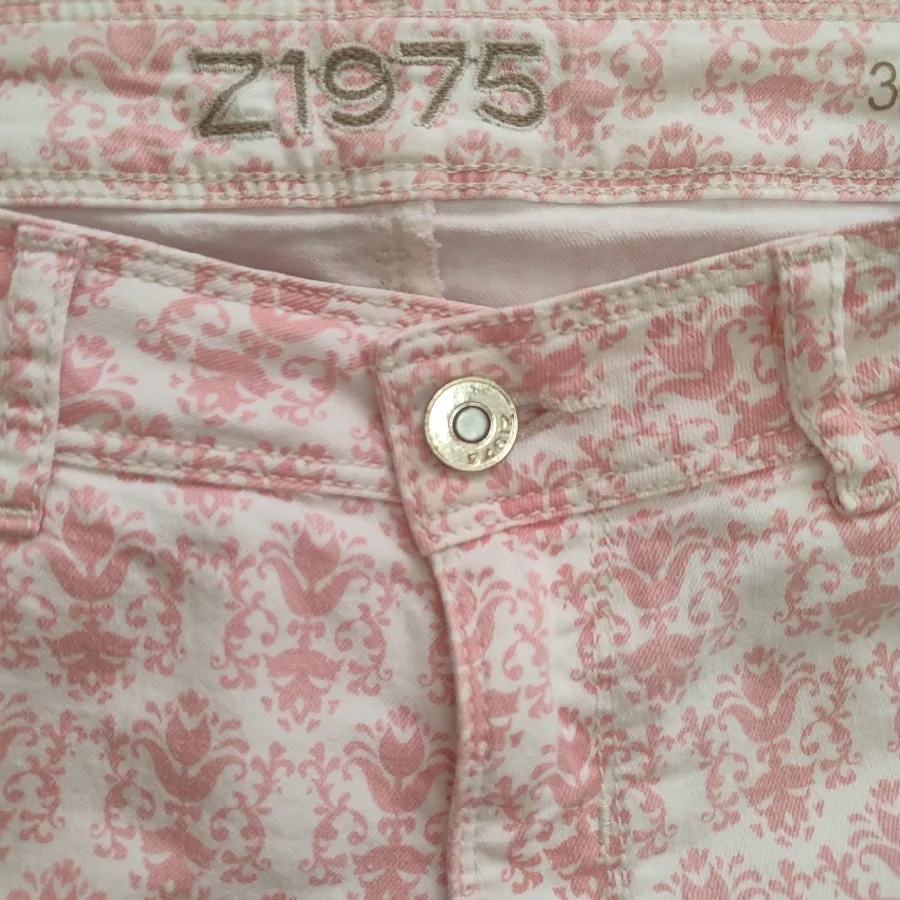 شلوار zara کتان طرح دار