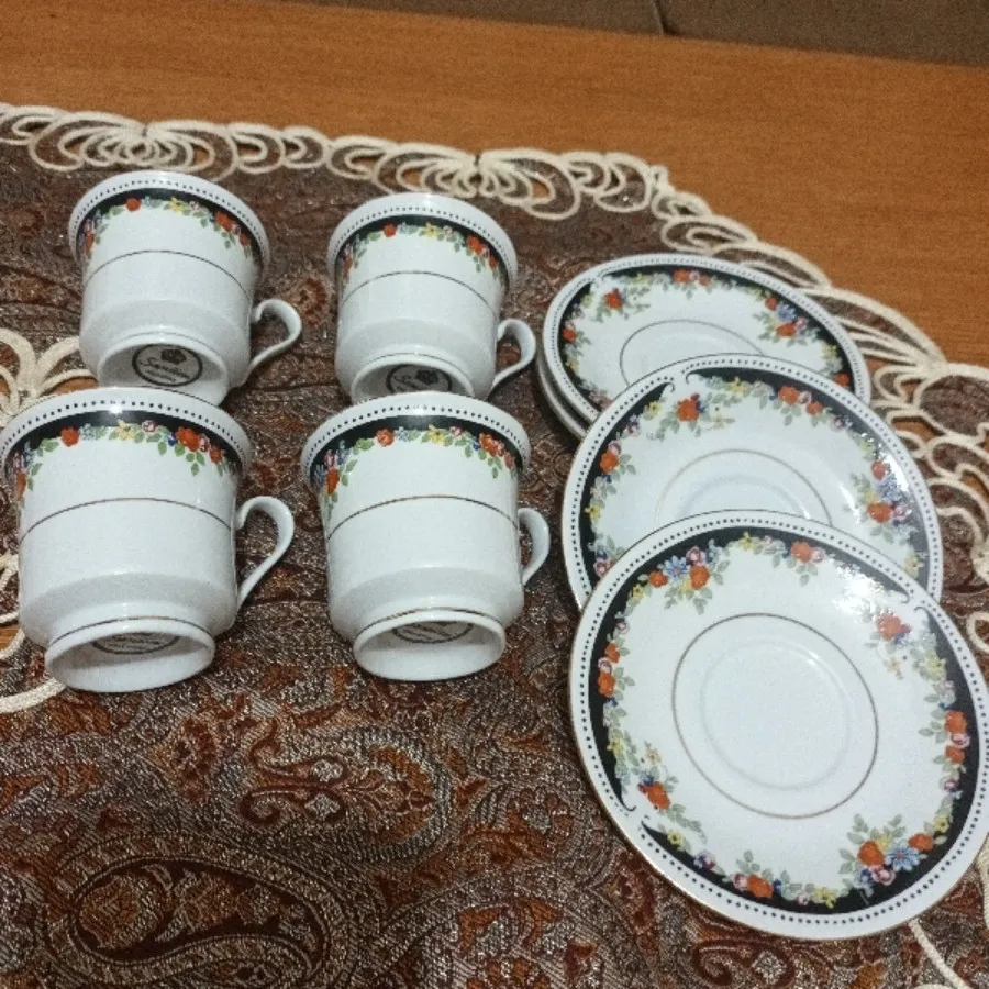 5 فنجون نعلبکی قهوه خوری