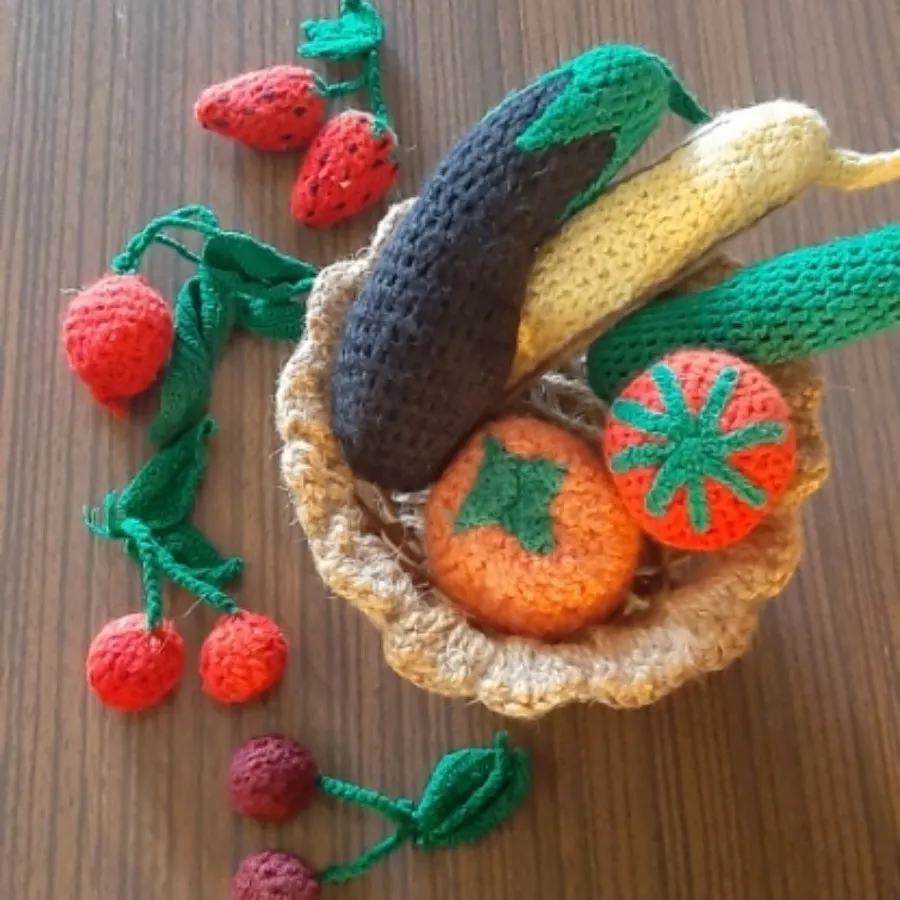 میوه بافتنی دکوری