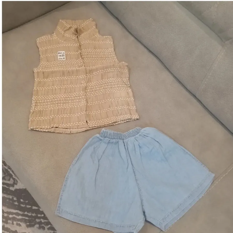 تاپ و شلوارک کوک دوزی