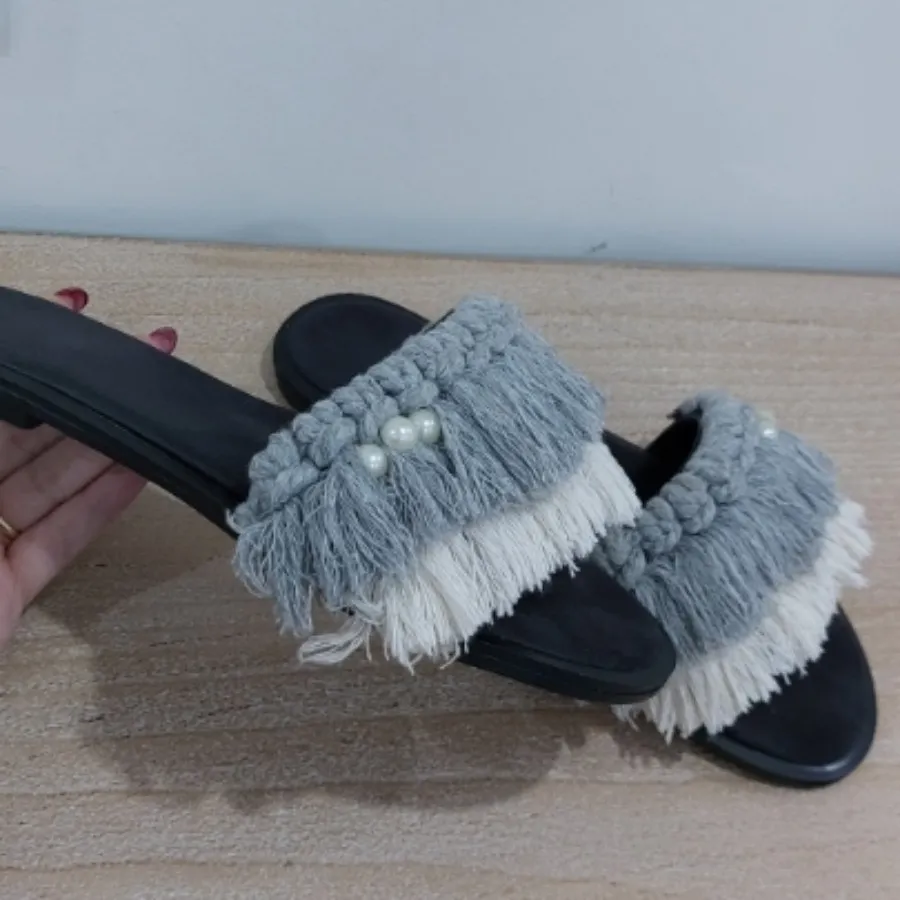 صندل مکرومه بافی