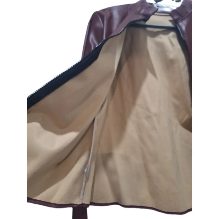 کت کراپ چرم
