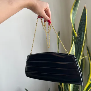 کیف مشکی ورنی